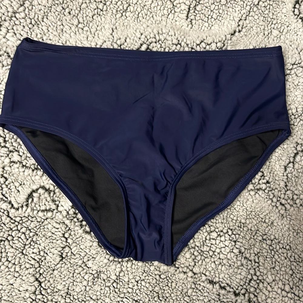 Navy swim suit bottom